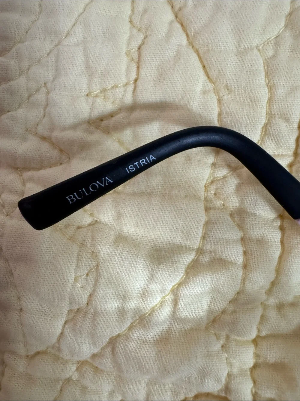 Bulova Istria Lilac and Black Rectangular Eyeglass Frames